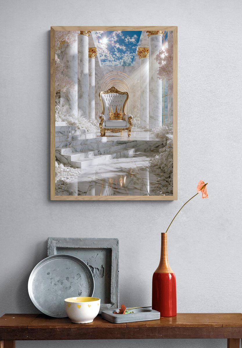 Celestial Throne Hall Print. — room view 3