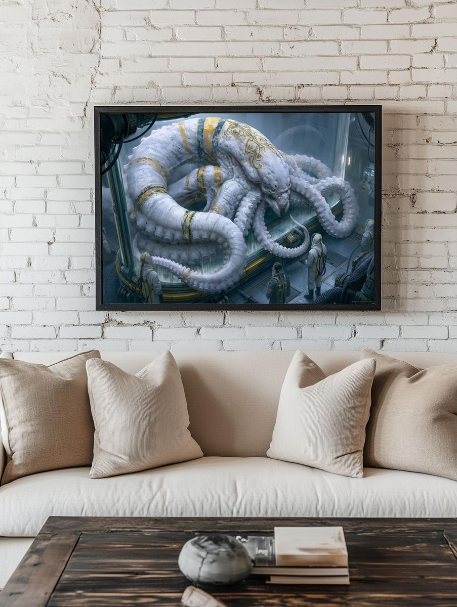 Giant Octopus Lab Poster. — room view 1
