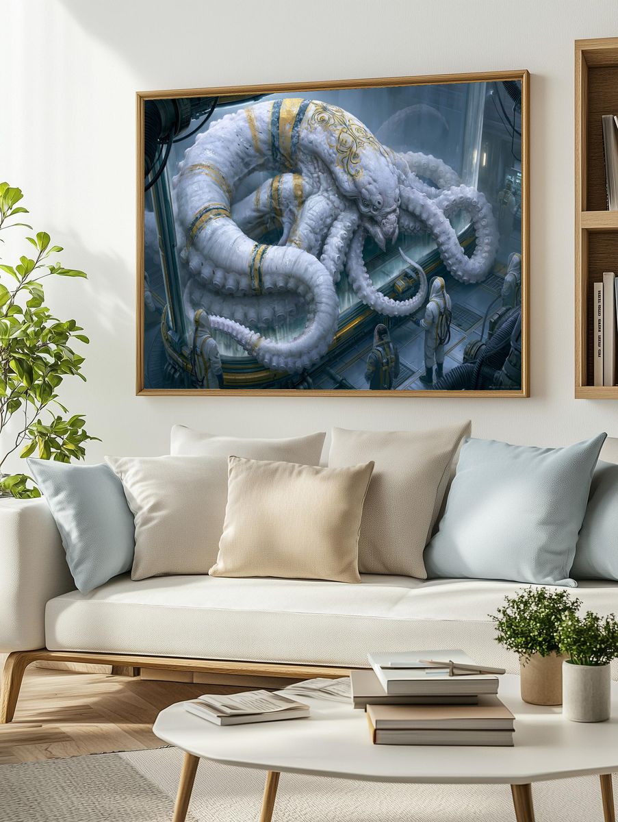 Giant Octopus Lab Poster. — room view 2