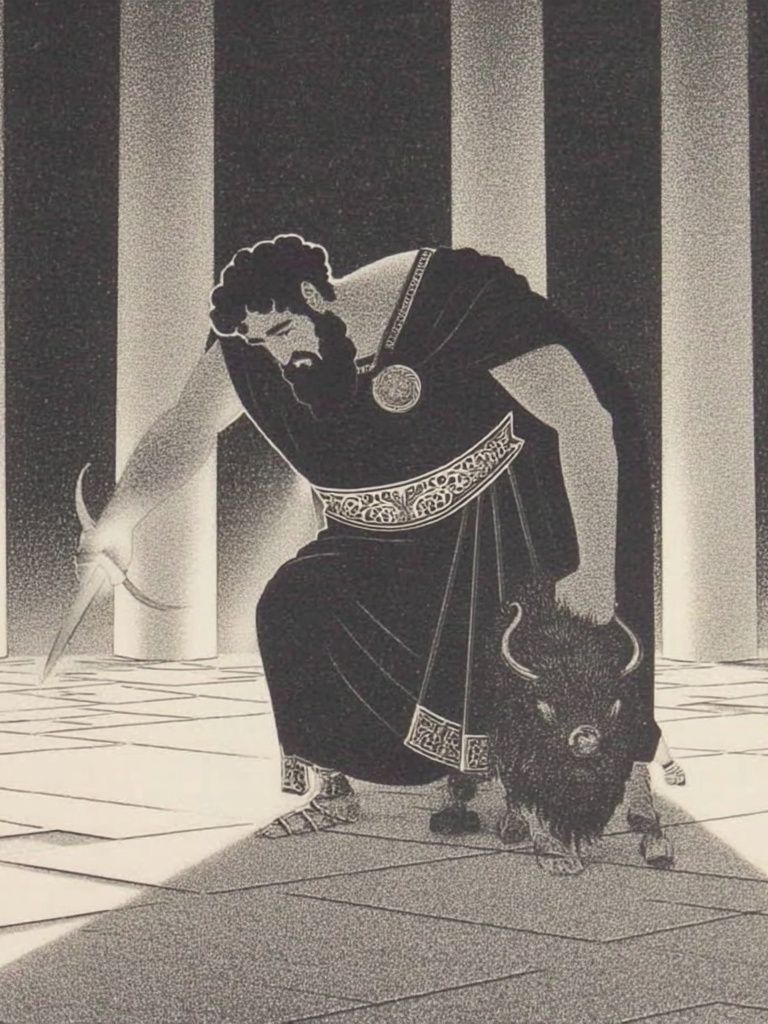 Greek Mythology Illustration Poster. poster detail