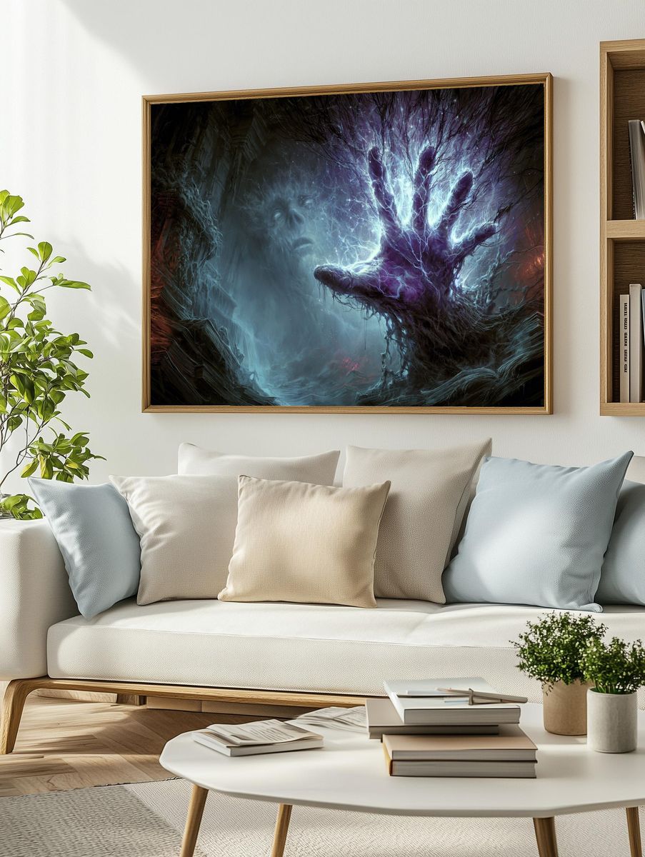 Ethereal Hand of Light Poster. — room view 2