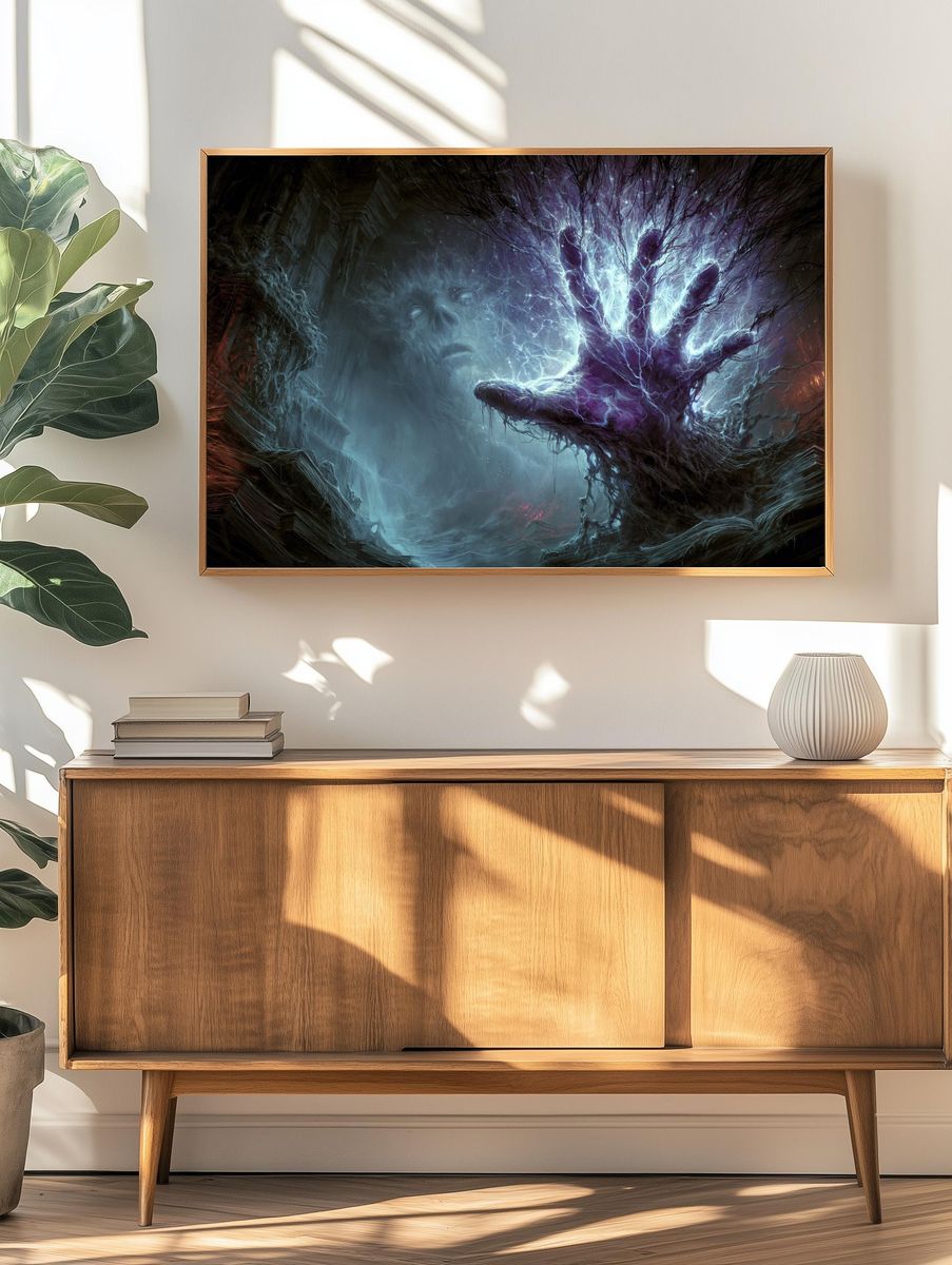 Ethereal Hand of Light Poster. — room view 3