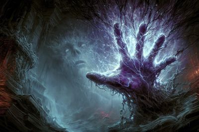 Ethereal Hand of Light Poster.