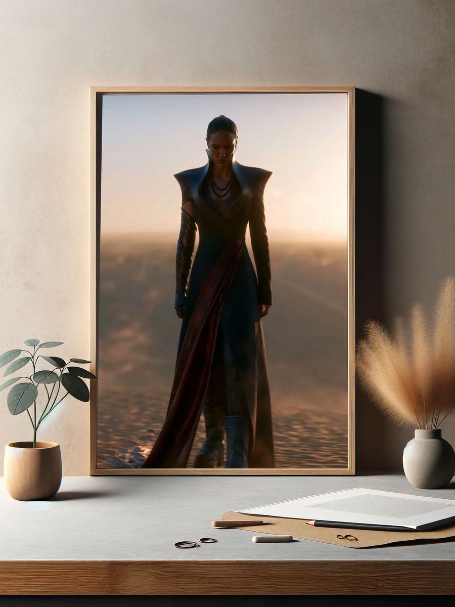 Desert Warrior Portrait Poster. — room view 2