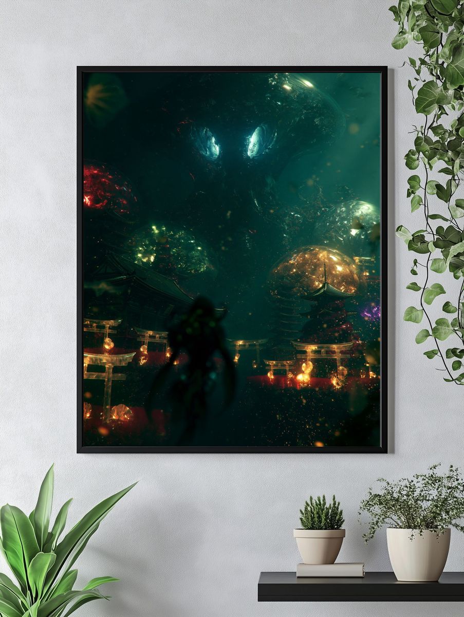 Ethereal Temple in the Void Print. — room view 4