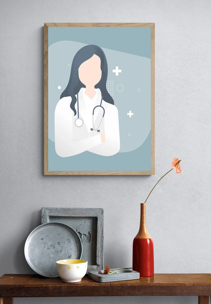 Female healthcare professional medical hero. — room view 3