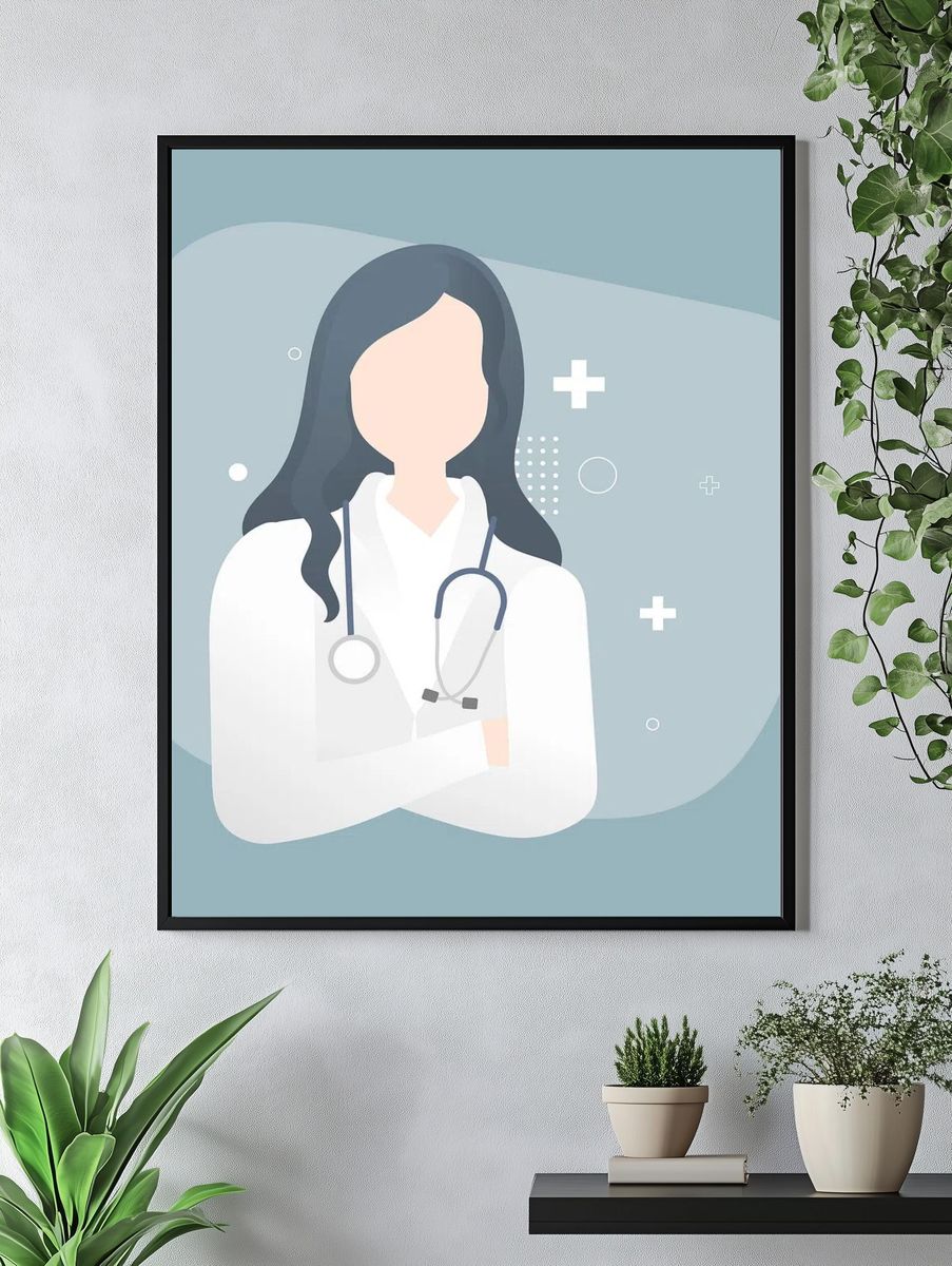 Female healthcare professional medical hero. — room view 4