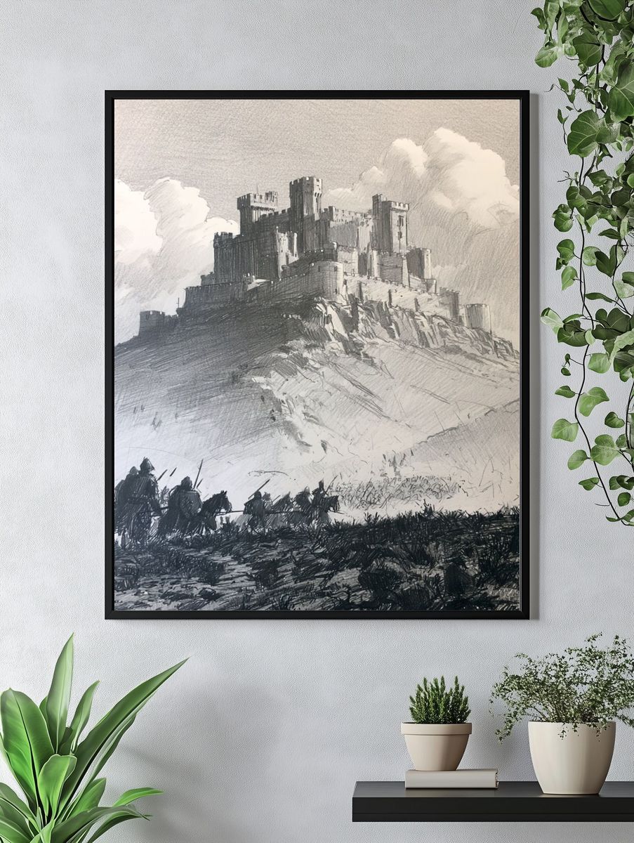 Castle Siege Sketch Poster. — room view 4