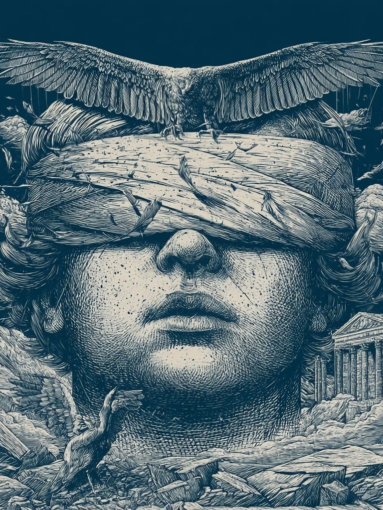 Classical Surrealism Illustration Print. poster — illustration art