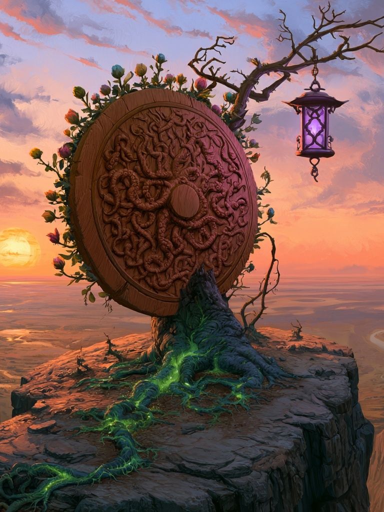 Fantasy Sunset Portal Print. poster detail