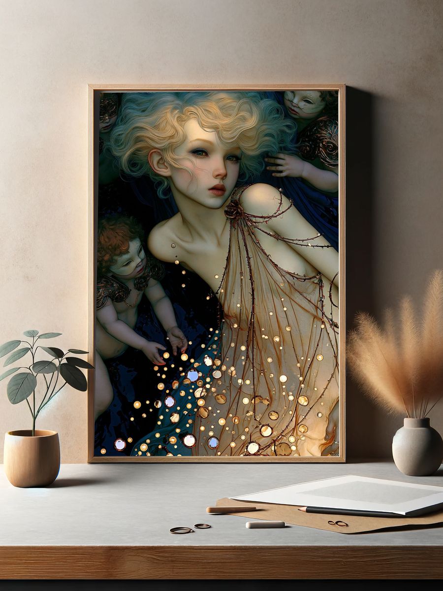 Dreamlike Portrait Fantasy Poster. — room view 2