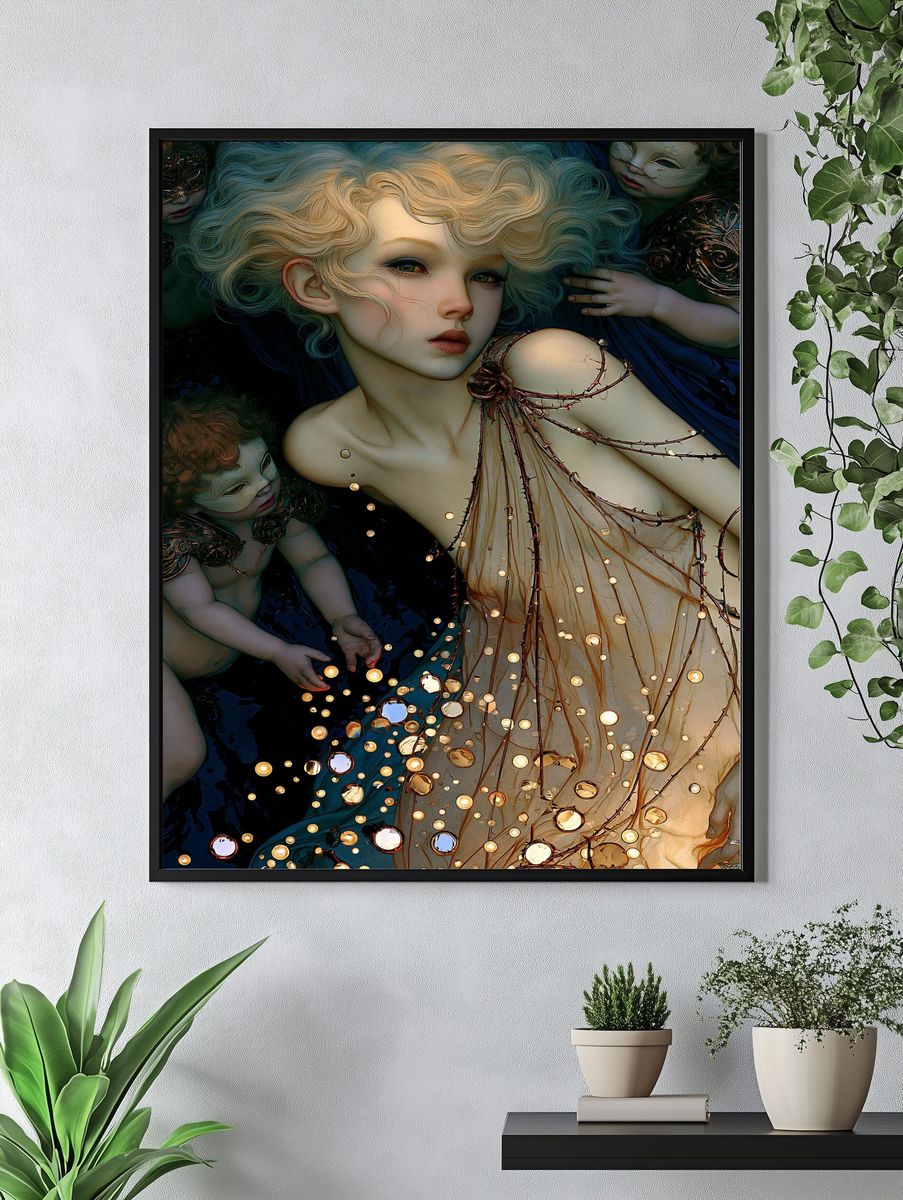 Dreamlike Portrait Fantasy Poster. — room view 4