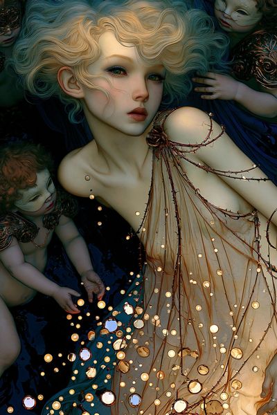 Dreamlike Portrait Fantasy Poster. poster