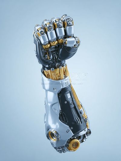 Robotic Fist Digital Art Print.