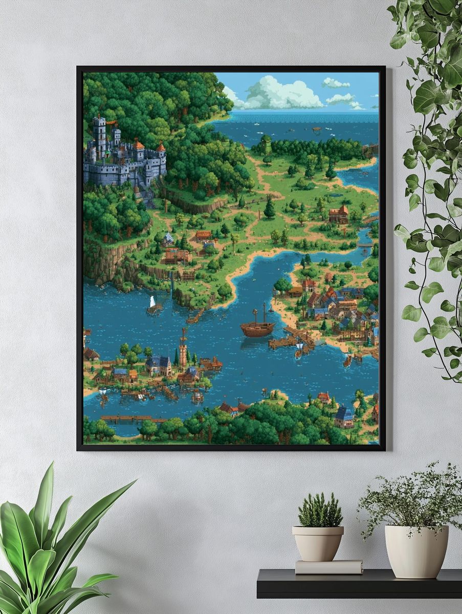 Fantasy Coastal Kingdom Poster. — room view 4