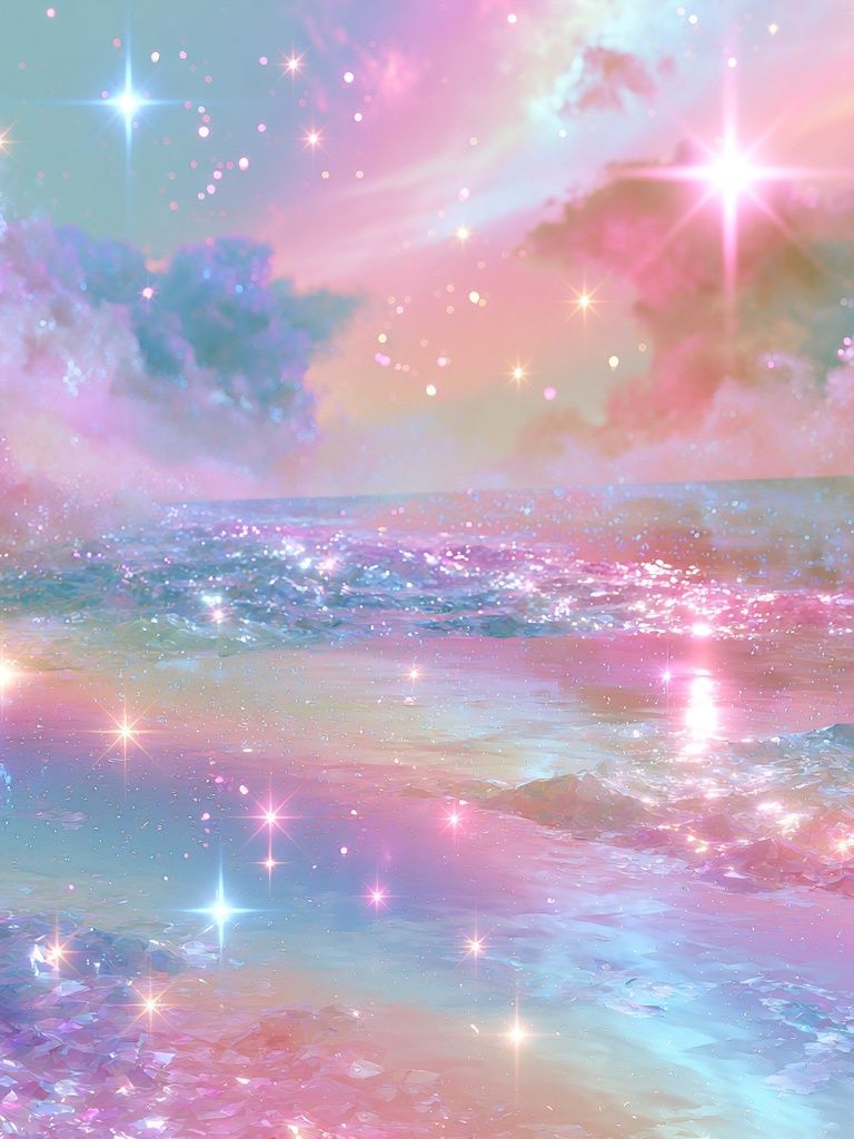 Pastel Dreamscape Seascape Poster. poster — illustration art