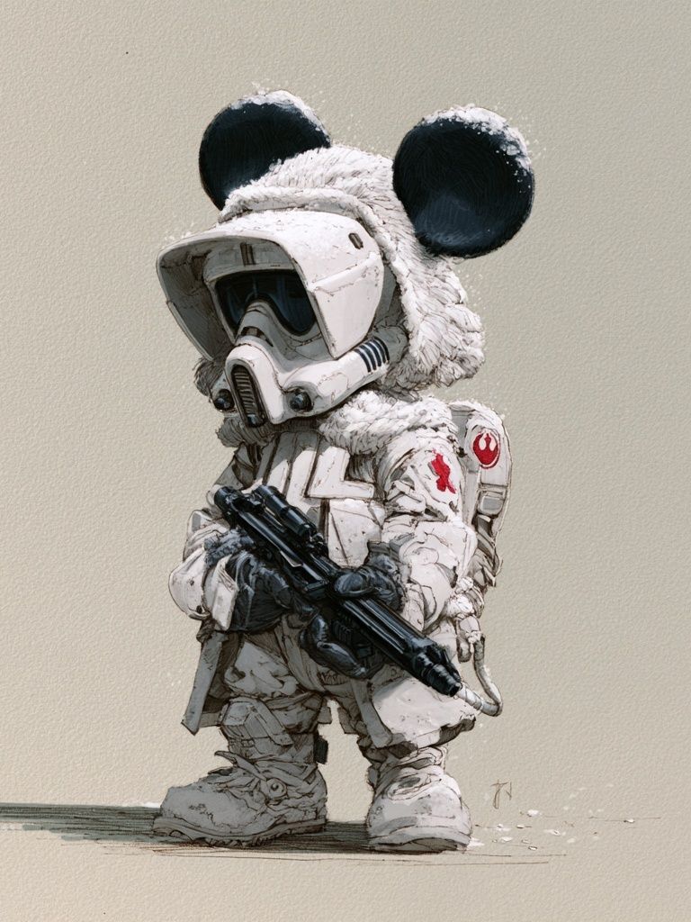 Mouse Trooper Digital Art Poster. poster — illustration art
