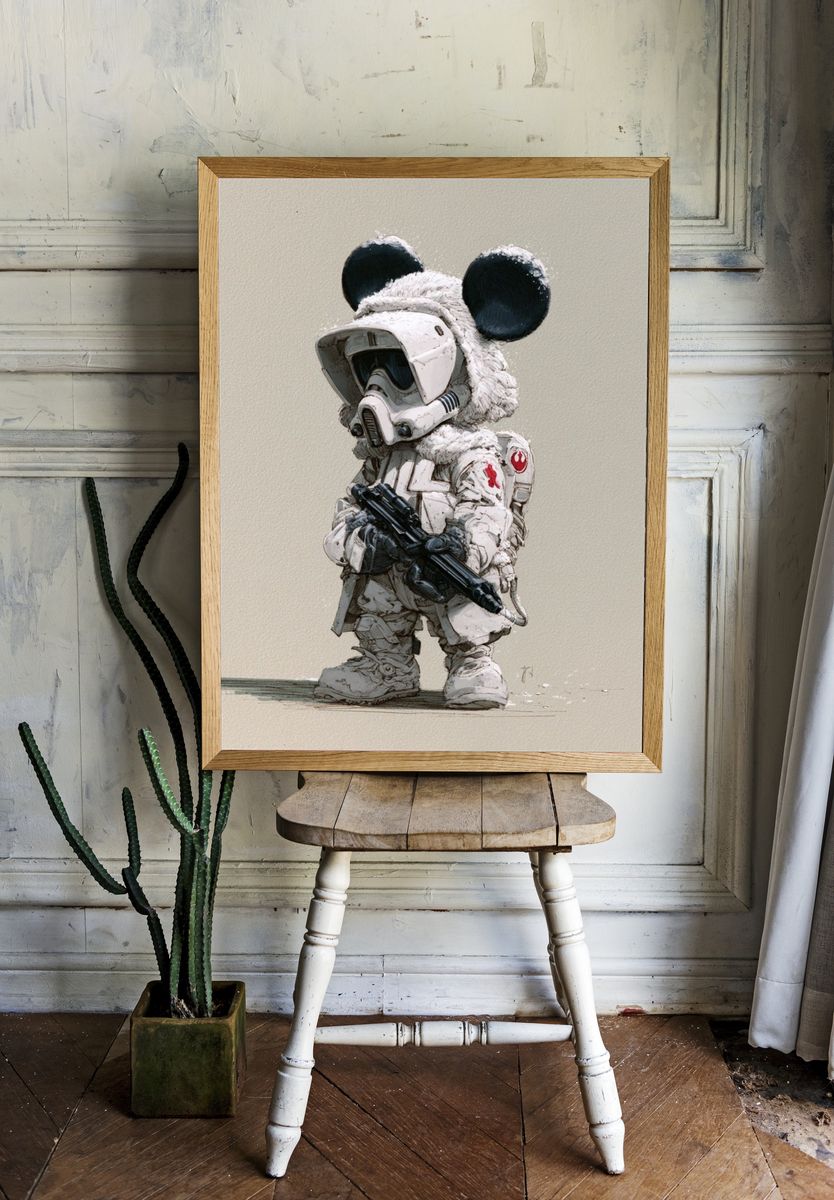 Mouse Trooper Digital Art Poster. room preview