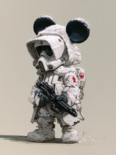 Mouse Trooper Digital Art Poster. poster