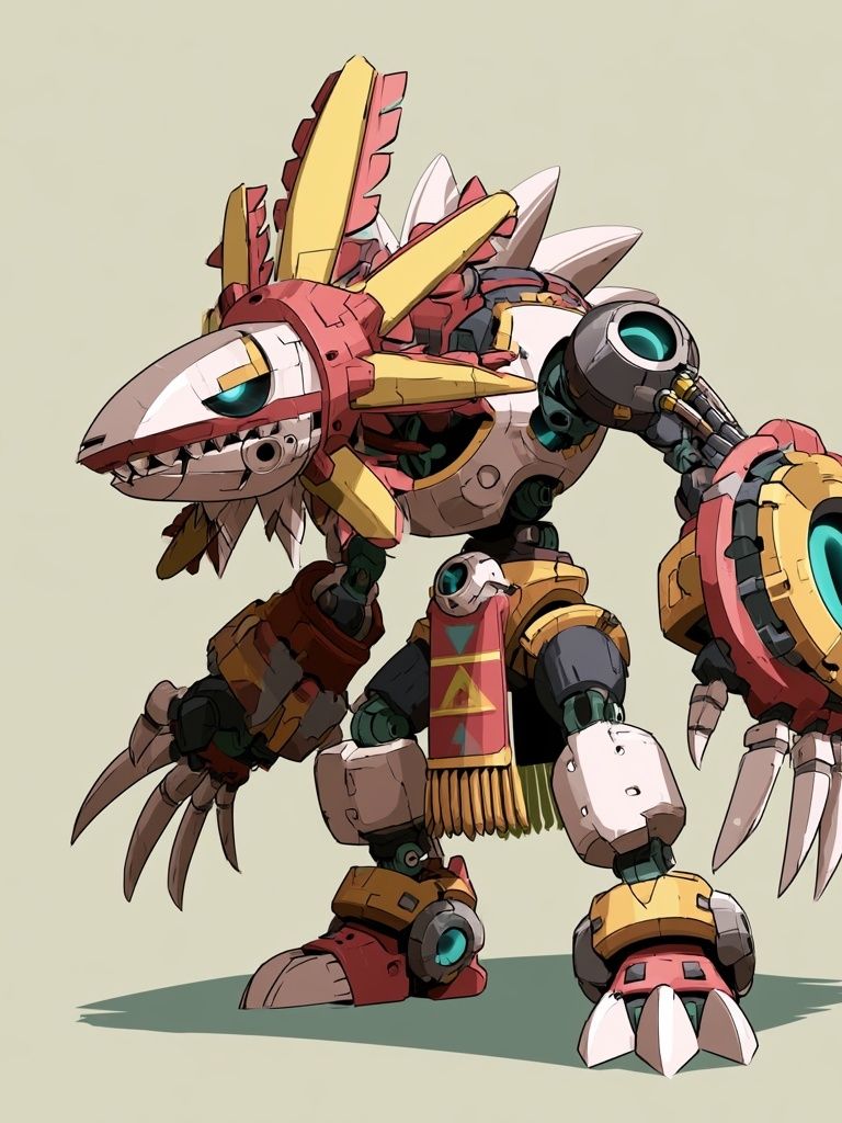 Mechanical Beast Illustration Poster. poster — illustration art