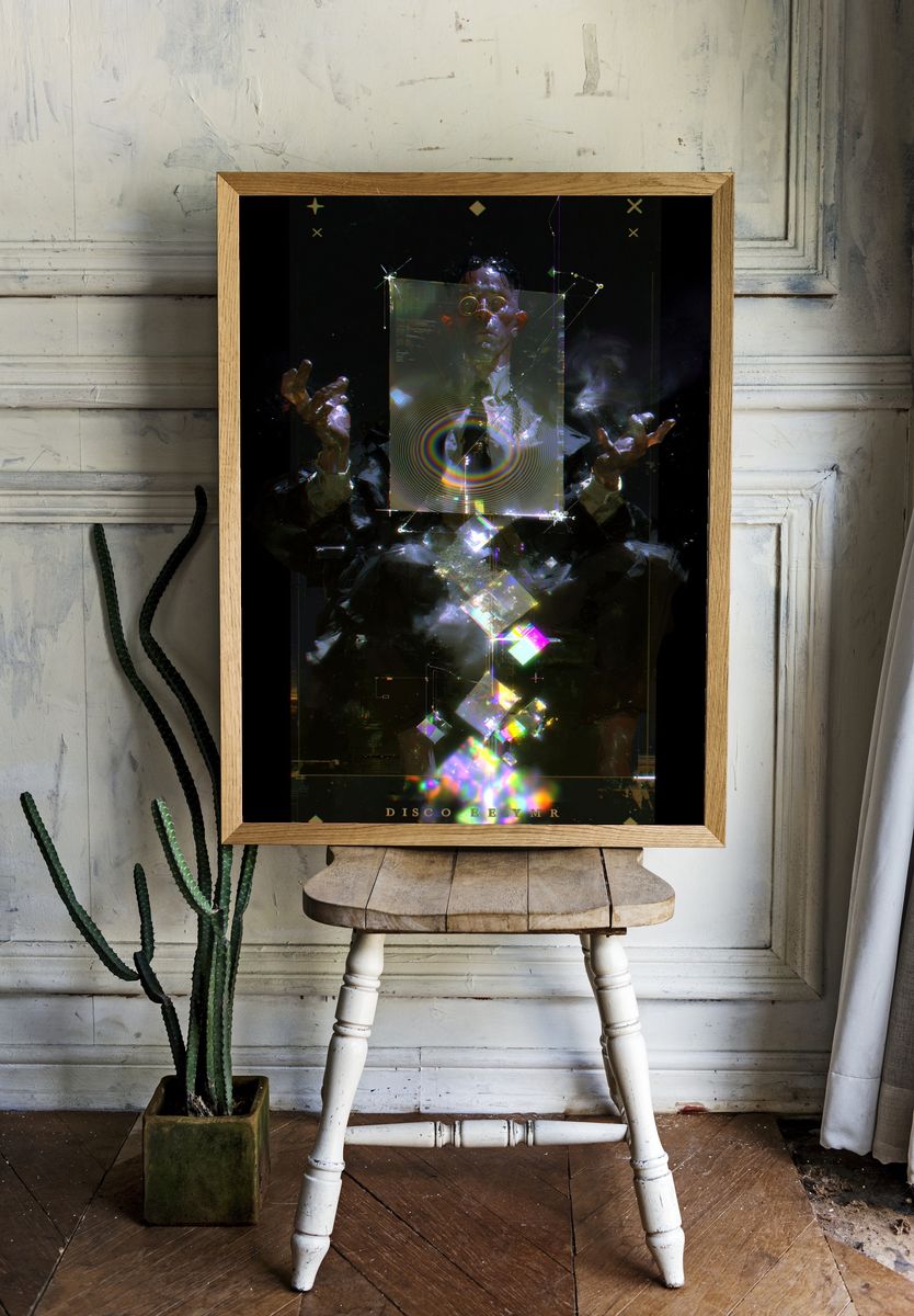 Disco Eeymr Cyberpunk Print. room preview