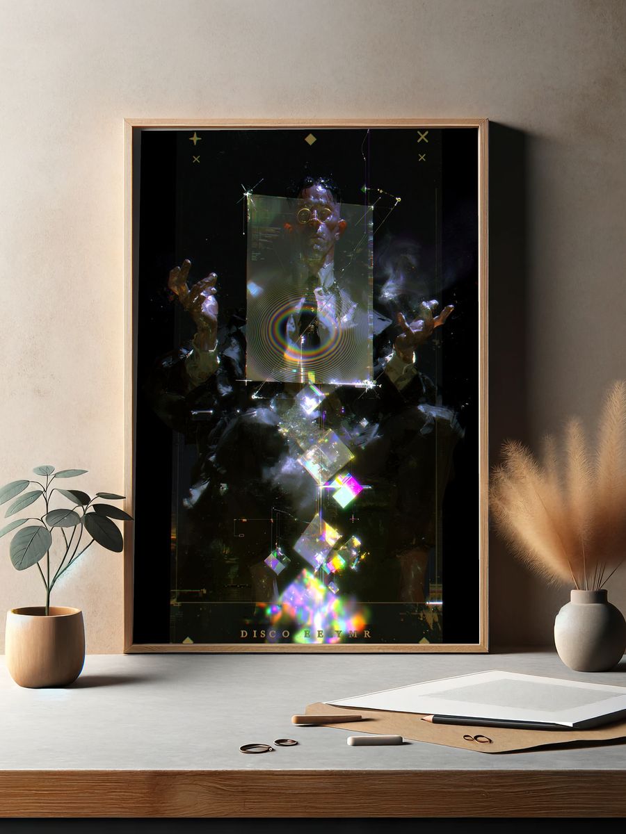 Disco Eeymr Cyberpunk Print. — room view 2