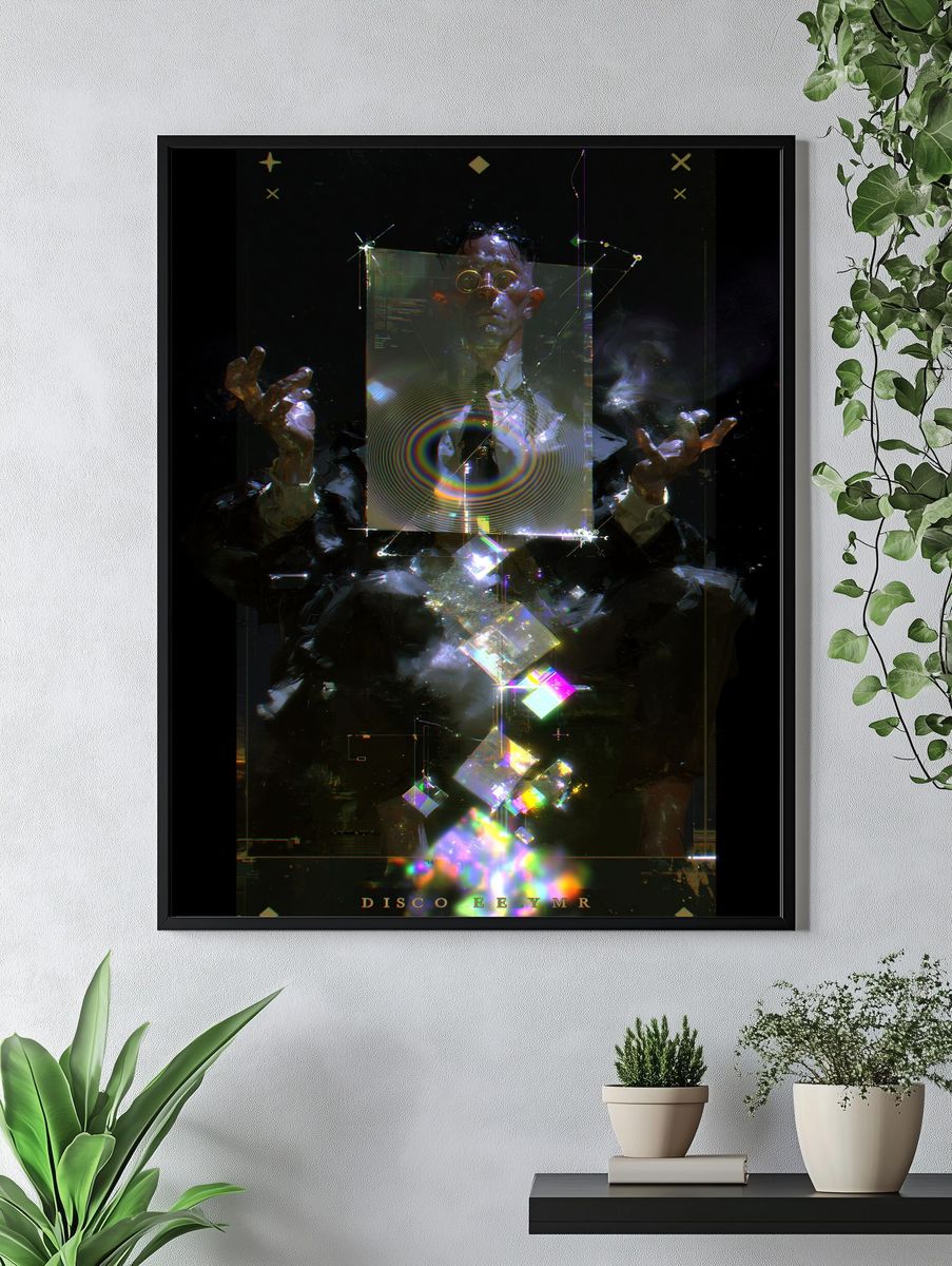 Disco Eeymr Cyberpunk Print. — room view 4