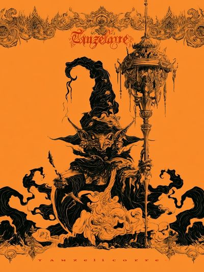 Tanzelicorxe Gothic Illustration Poster.