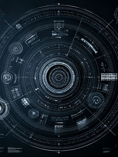 Futuristic HUD Interface Poster. poster