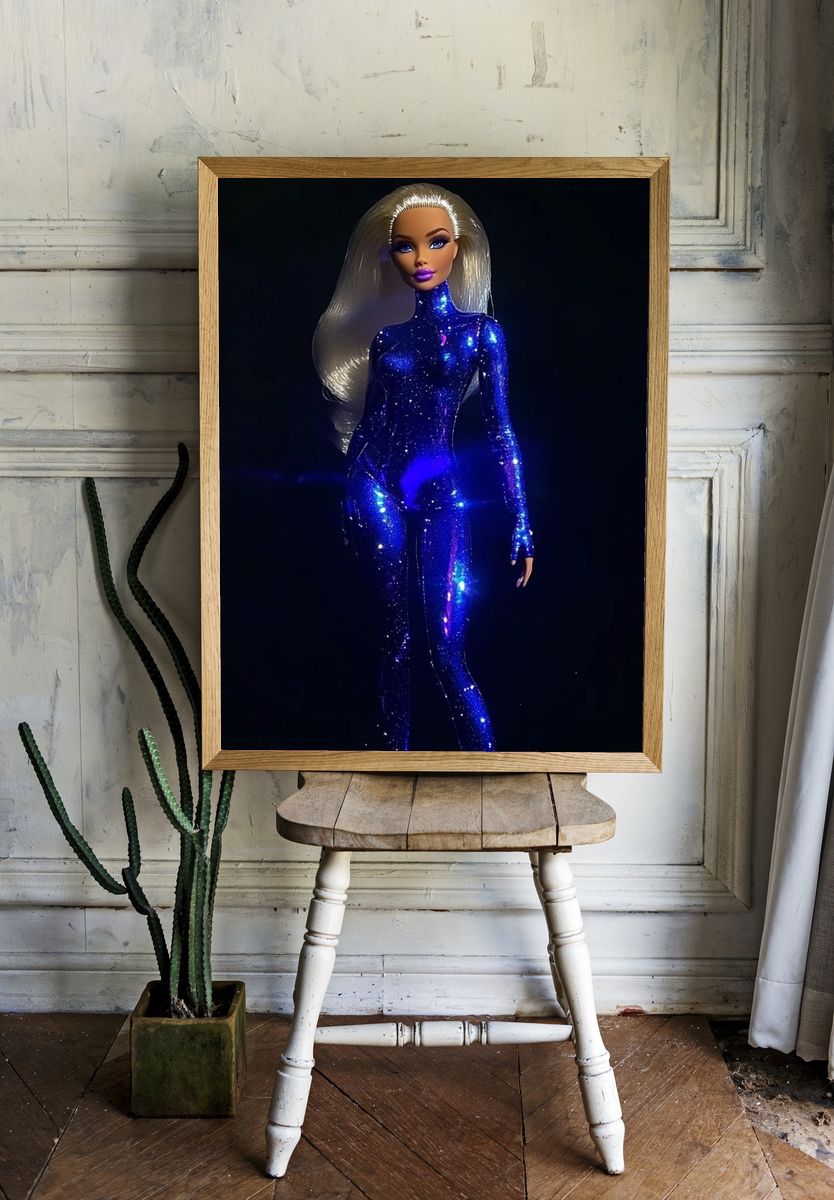 Galaxy Fashion Doll Poster. room preview