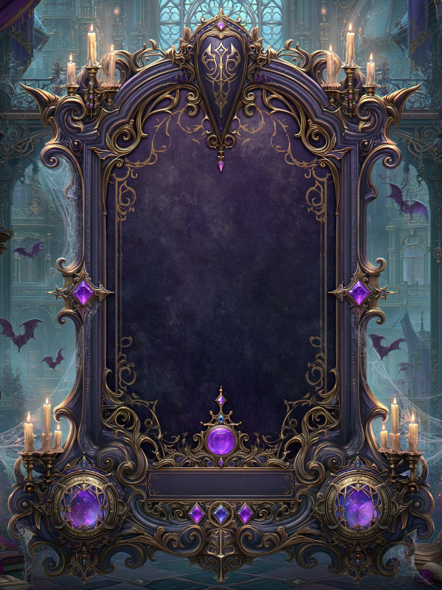 Gothic Fantasy Mirror Poster. poster detail