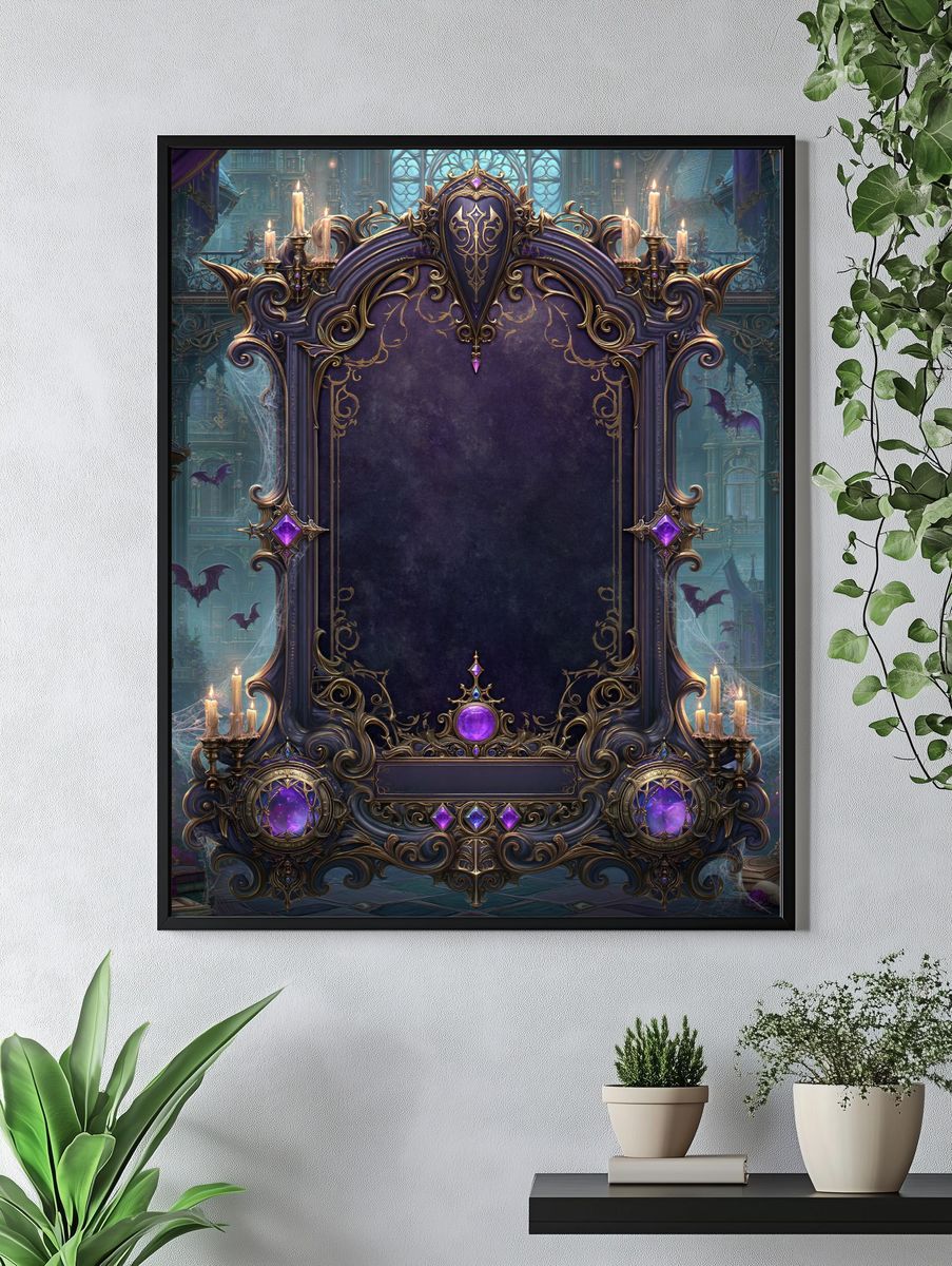 Gothic Fantasy Mirror Poster. — room view 4