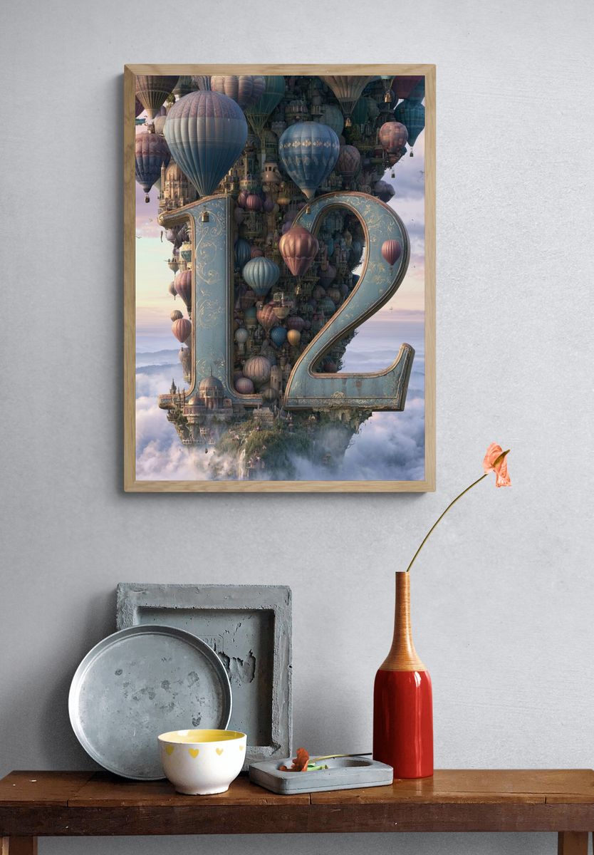 Floating 12 Fantasy Poster. — room view 3