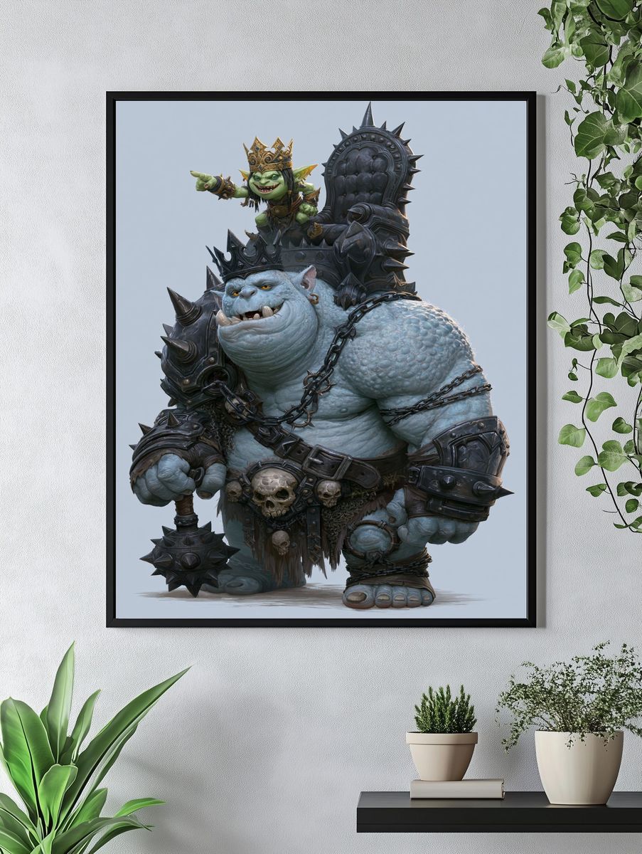 Goblin King Fantasy Illustration Poster. — room view 4