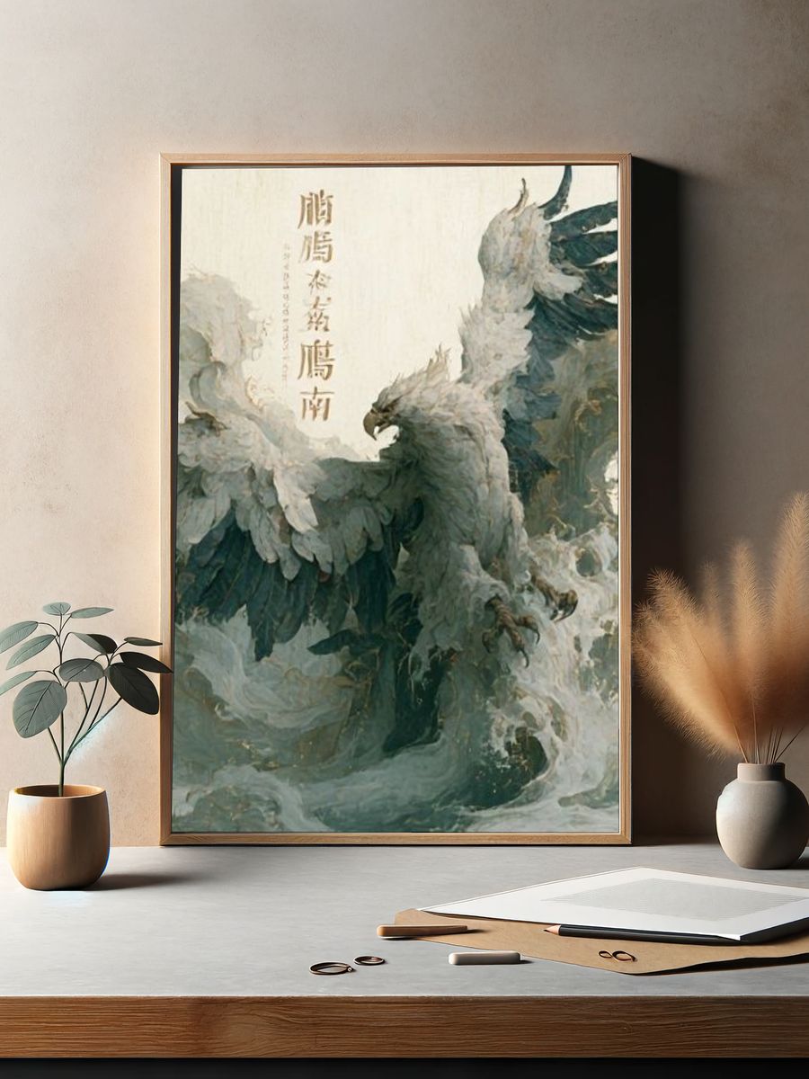 Phoenix Ascension Illustration Poster. — room view 2