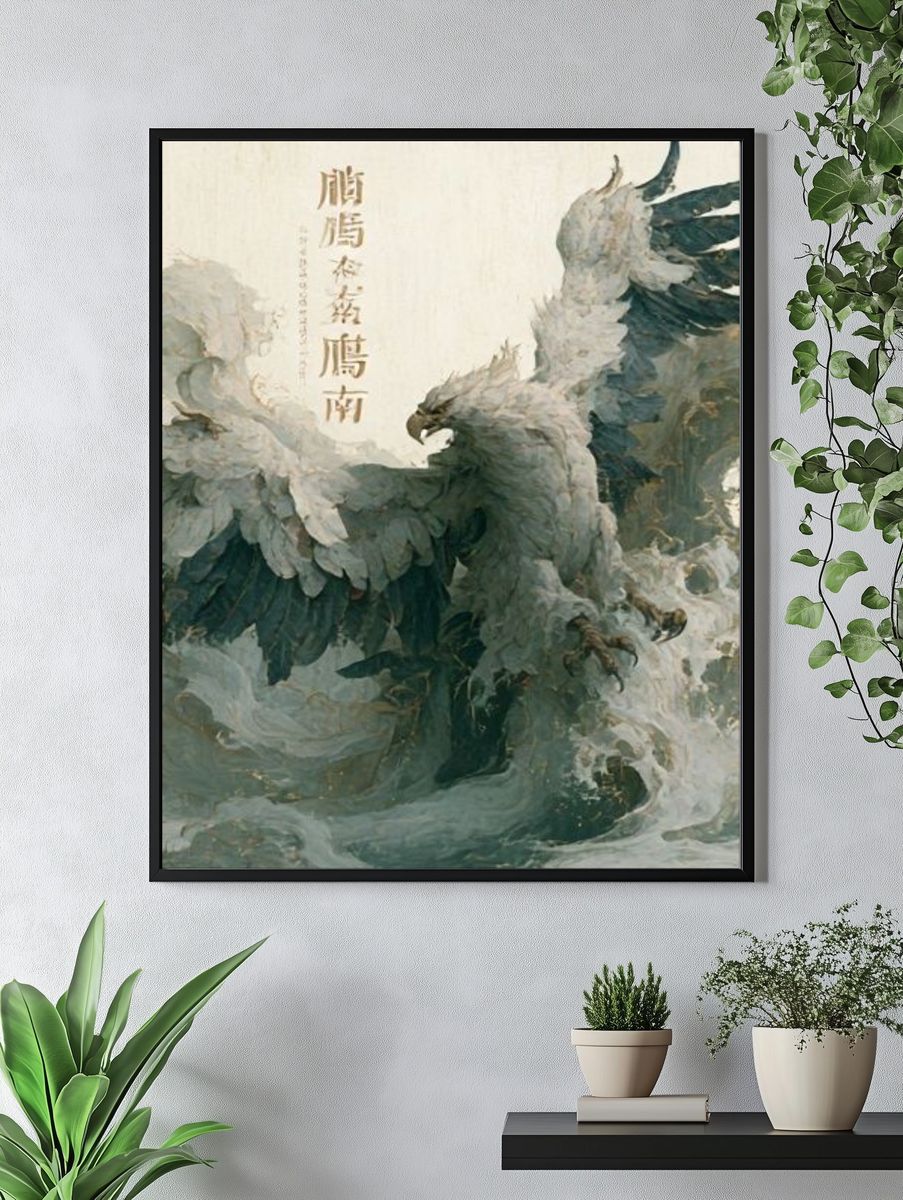 Phoenix Ascension Illustration Poster. — room view 4