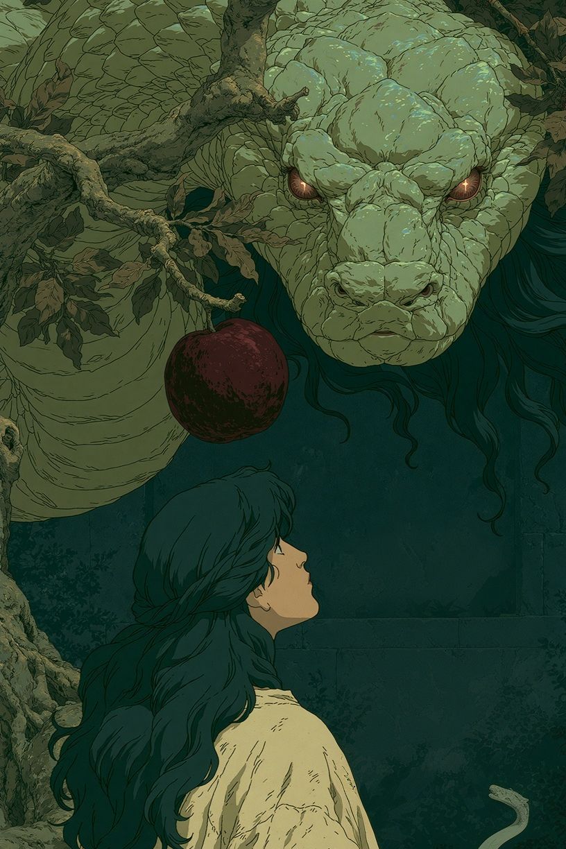 Forest Dragon Encounter Print. poster detail