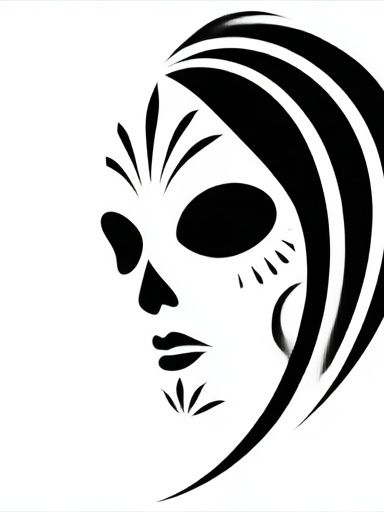 Sugar Skull Minimalist Poster. poster detail