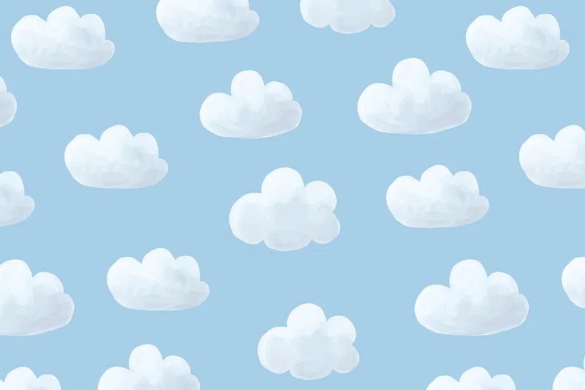 Clouds wallpaper, cute HD background. poster detail