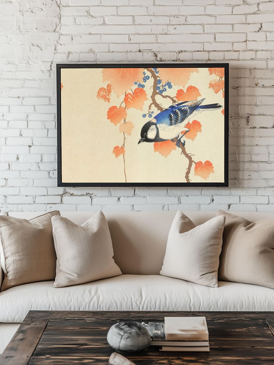 Ohara Koson wallpaper, Japanese desktop. room preview