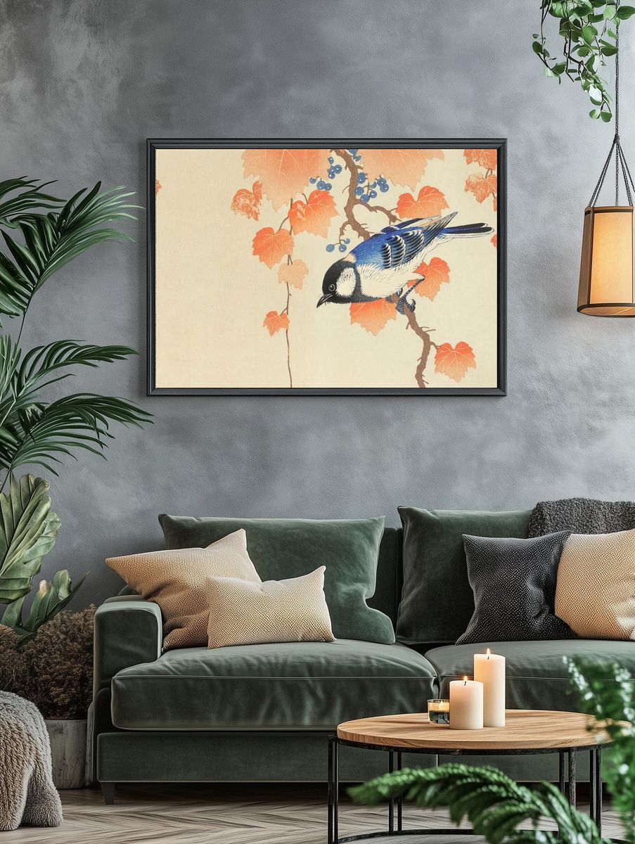 Ohara Koson wallpaper, Japanese desktop. — room view 4