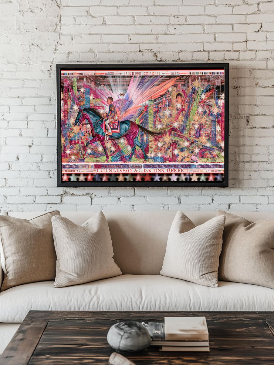 Carnival Horse Surrealism Poster. room preview