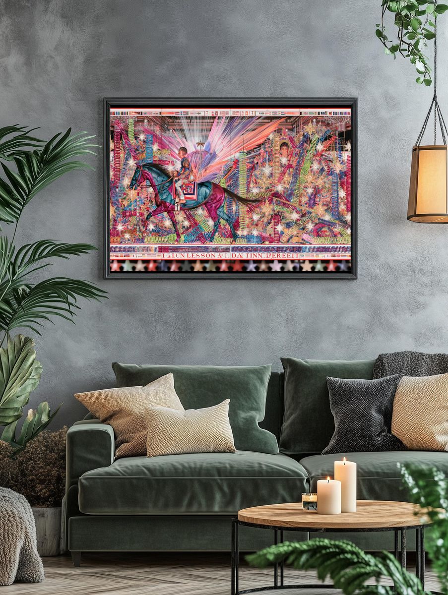 Carnival Horse Surrealism Poster. — room view 4