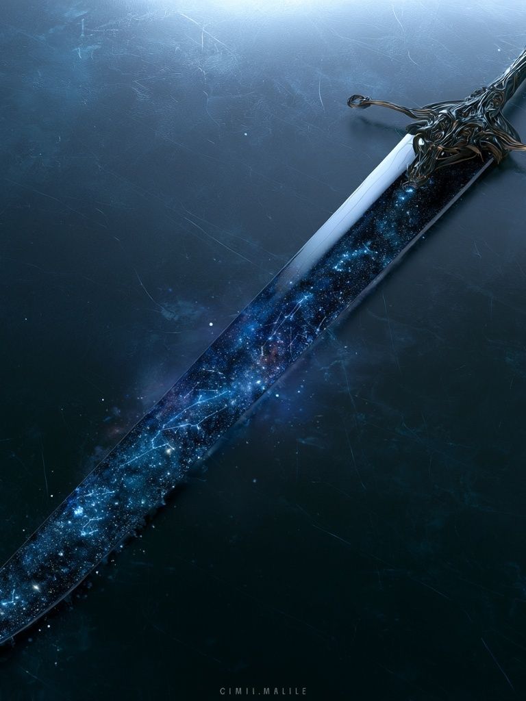 Cosmic Sword Illustration Poster. poster detail