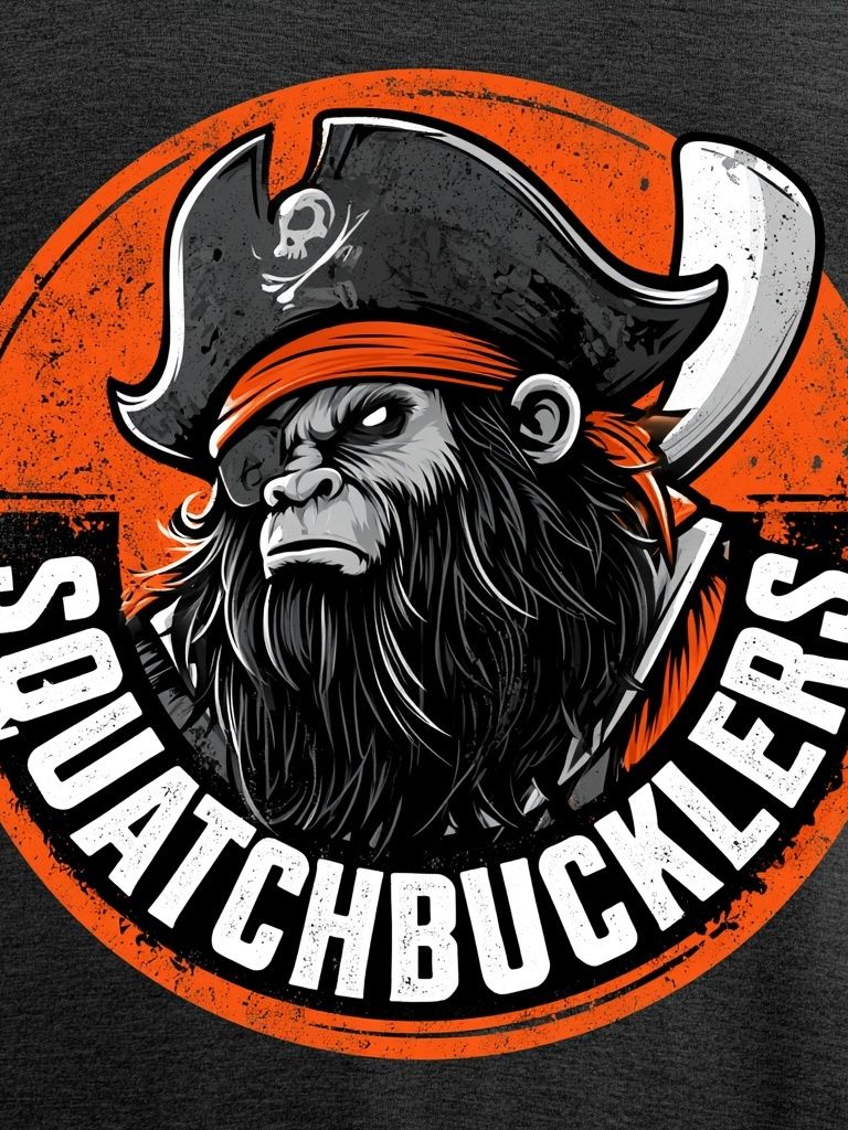 Squatchbucklers Pirate Ape Print. poster detail