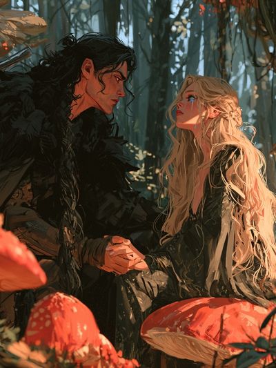 Forest Lovers Digital Art Poster. poster