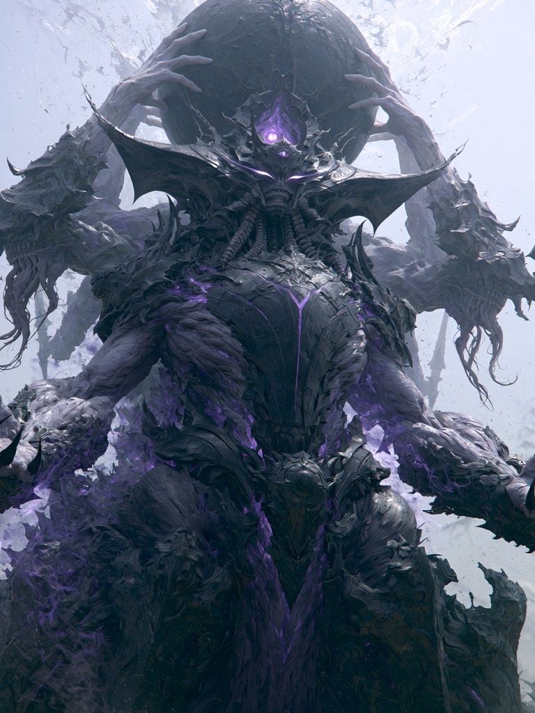 Dark Fantasy Demon Poster. poster detail
