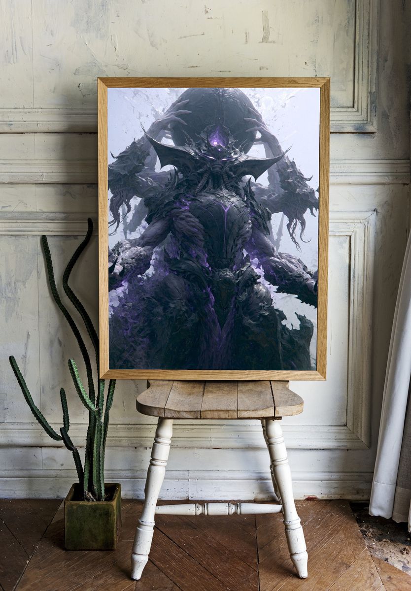 Dark Fantasy Demon Poster. room preview