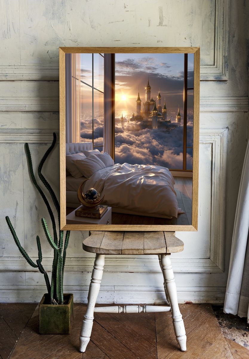 Cloud Palace Sunrise Print. — room view 1