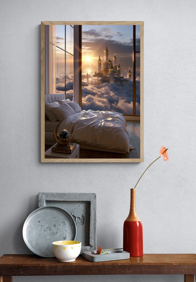 Cloud Palace Sunrise Print. — room view 3